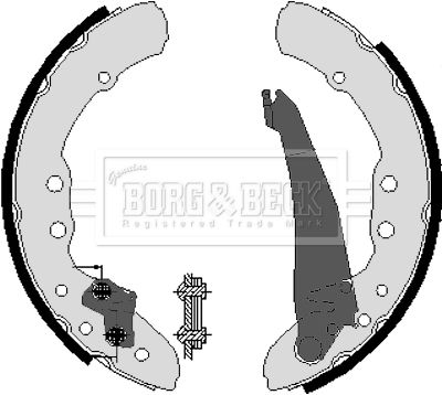 BORG & BECK Комплект тормозных колодок BBS6212